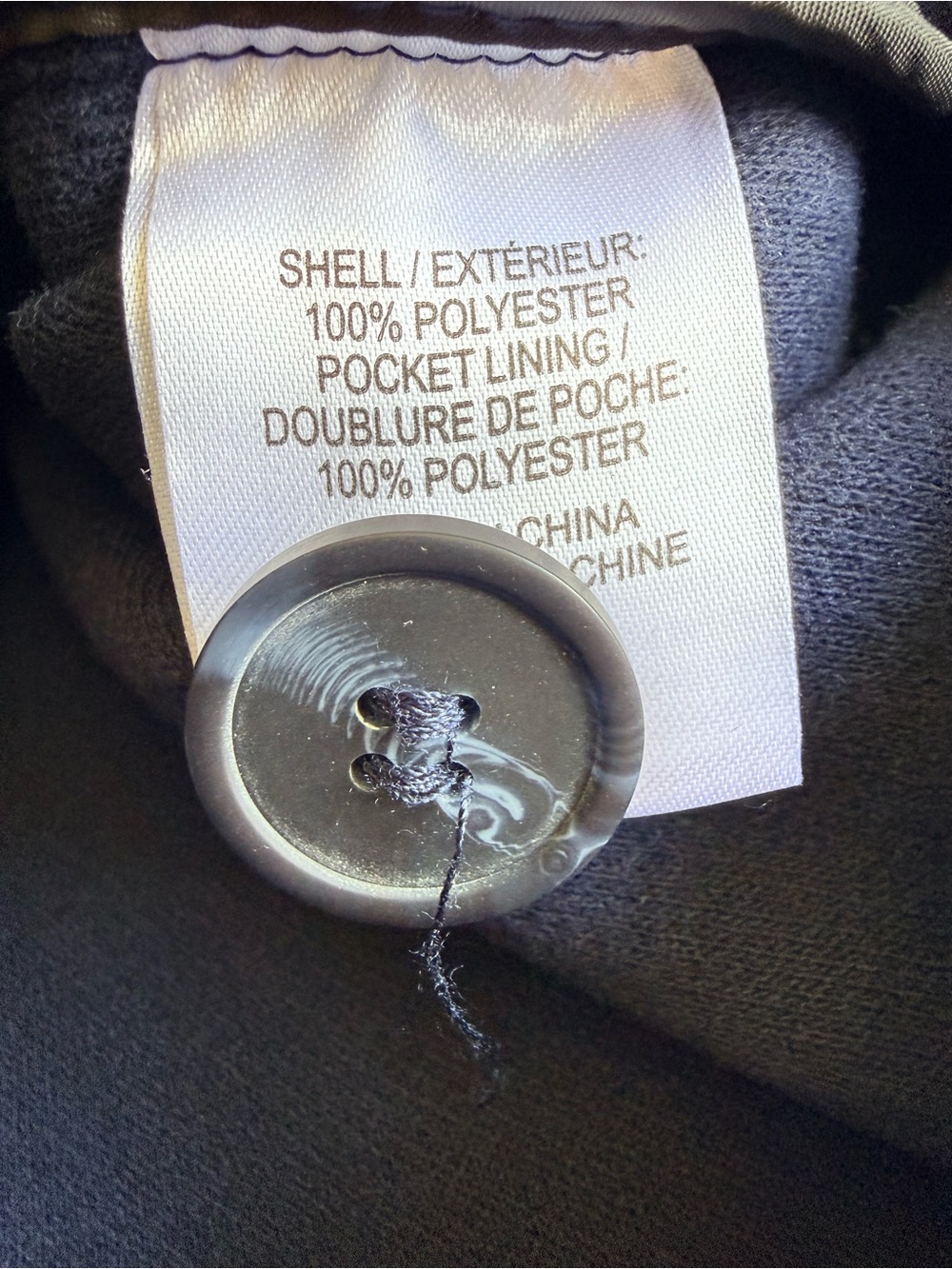Reitmans Navy Button-Front Jacket - Picture 4 of 6